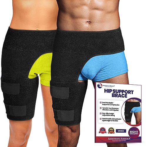 Hip Brace Thigh Compression Sleeve Hip Sciatica Pain Relief Device Brace Hamstring & Groin