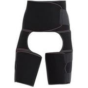Hip Brace Thigh Compression Sleeve,Waist Trainer for Women, High Compression Slimmers Exercise Wraps,Compression Brace for Hamstring, Injuries, Nerve Pain Relief,Black,Large