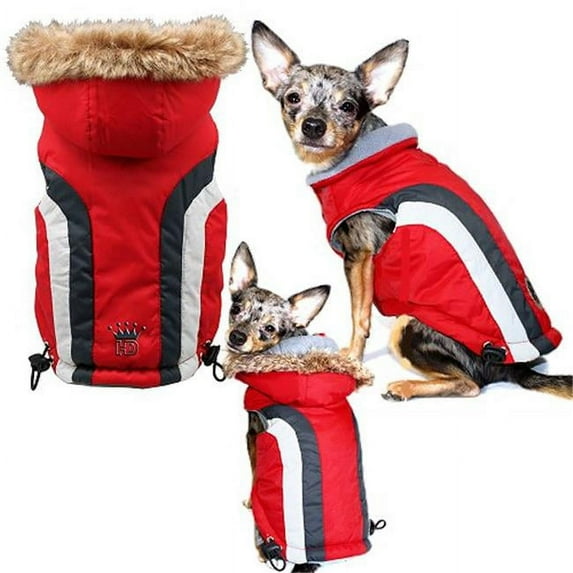 Hip Doggie HD-5SARD-BDM Big Dog Medium Swiss Alpine Ski Vest - Red