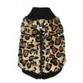 thumbnail image 1 of Hip Doggie HD-7BCV-M Medium Brown Cheetah Mink Sweater Vest, 1 of 1