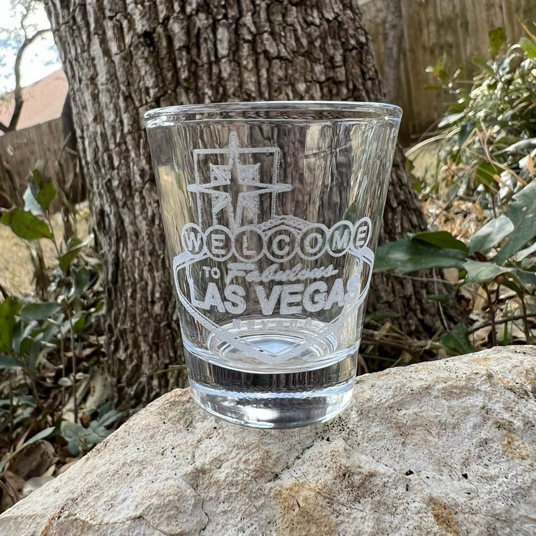2oz Welcome to Las Vegas Shotglass LASER 2oz Welcome to Las Vegas Shotglass LASER