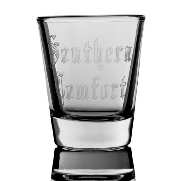 Hip Flask Plus Southern Comfort Shot Glass - Machine Engraved