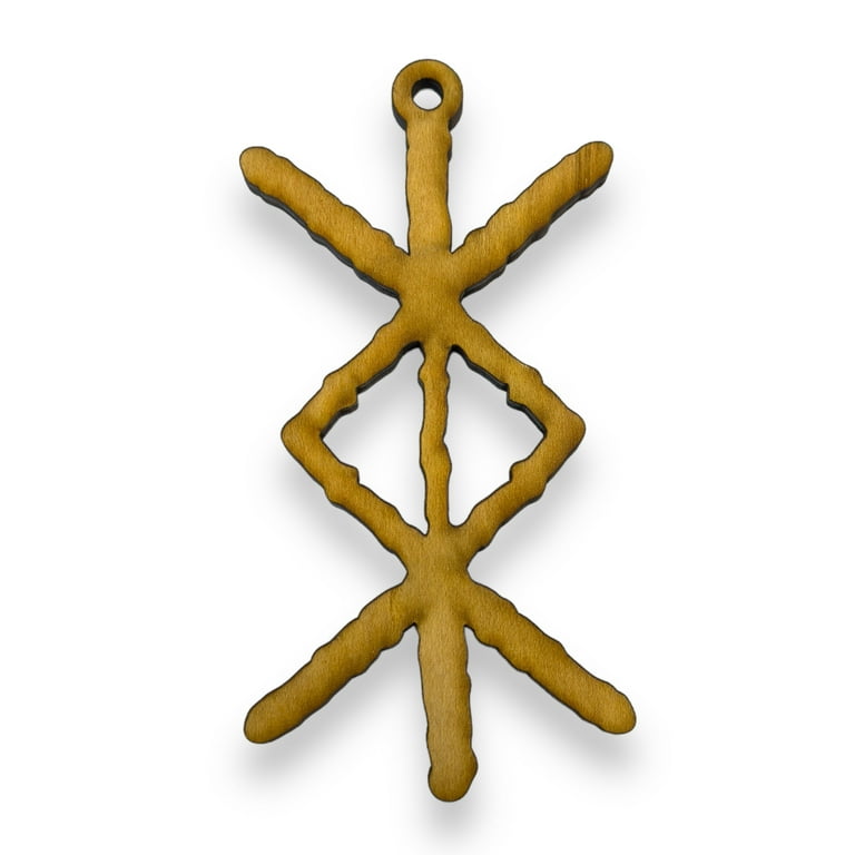 Viking Protection Rune Ornament - Raw Wood Viking Protection Rune Ornament - Raw Wood