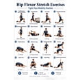 Hip Flexor Exercise Poster Mobility Stretch Chart, Practical guide for ...