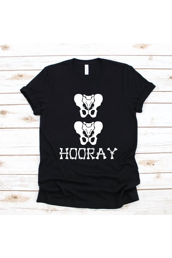 Hip Hip Hooray Funny Hip Replacement Surgery Recovery Graphic Tee Shirt,for unisex up to size 5XL