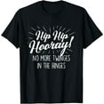 thumbnail image 1 of Hip Hip Hooray - Get Well Hip Replacement Surgery Recovery T-Shirt mens t shirt，black，women，funny，misfits，men，journey, 1 of 4