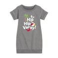 thumbnail image 1 of Hip Hip Vacay  - Toddler & Youth Girls Fleece Dress, 1 of 6