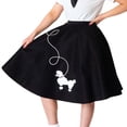 thumbnail image 1 of Hip Hop 50's Shop 1950s Adult Poodle Skirt Costume for Women (XS/S Black), 1 of 8