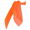 thumbnail image 1 of Hip Hop 50's Shop 1950s Chiffon Scarf Square Vintage Retro Sheer Neck Hair Tie Women Girls (23" Orange), 1 of 4