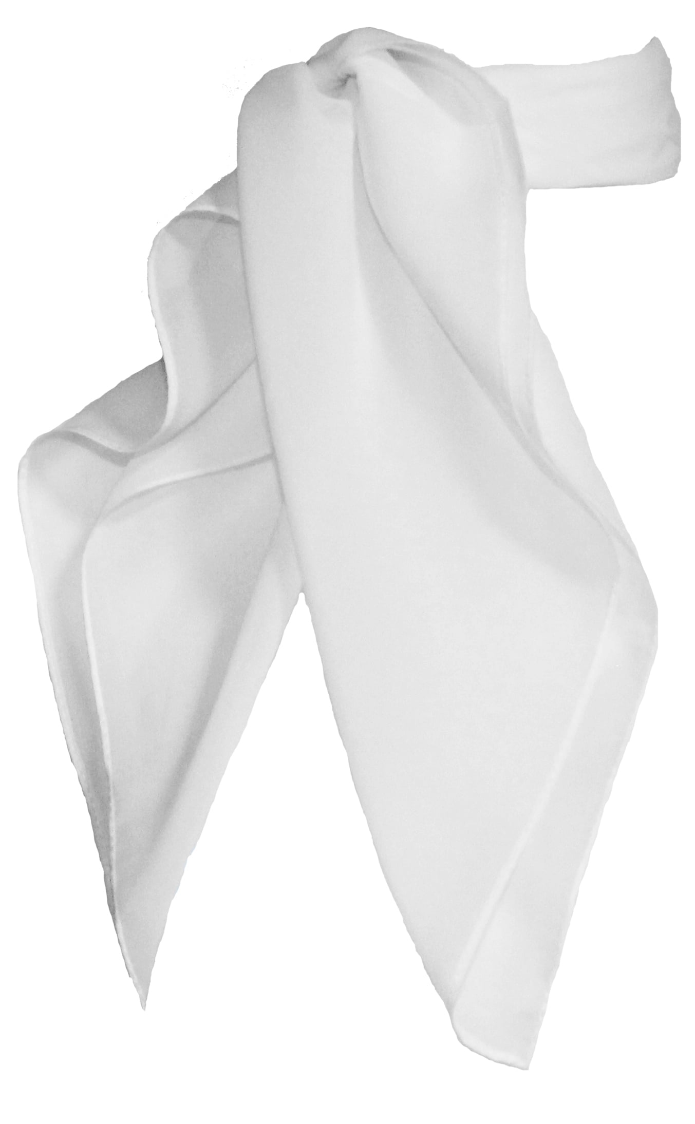 Hip Hop 50's Shop 1950s Chiffon Scarf Square Vintage Retro Sheer Neck Hair Tie Women Girls (23" White)