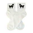thumbnail image 1 of Hip Hop 50's Shop Girls Bobby Socks W/Poodle Applique for Children (Black), 1 of 4