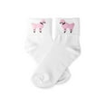 thumbnail image 1 of Hip Hop 50's Shop Girls Bobby Socks W/Poodle Applique for Children (Light Pink), 1 of 4