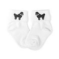thumbnail image 1 of Hip Hop 50's Shop Girls Bobby Socks W/Poodle Applique for Toddlers (Black), 1 of 4