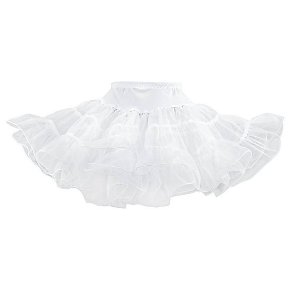 Hip Hop 50's Shop Girls Crinoline Petticoat Slip (Small Child White)