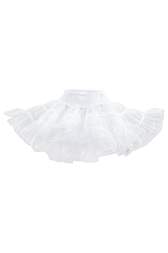 Girls Crinoline Petticoat Slip (Small Child White)