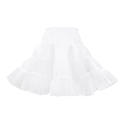 Hip Hop 50's Shop Womens Vintage Rockabilly Tutu Petticoat Slip (XSmall/Small White)