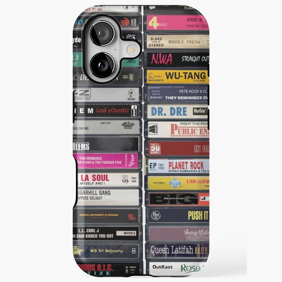 Hip Hop Anthems Inspired Music Tracks Design iPhone Case 17 16 15 14 13 12 11 Pro Max