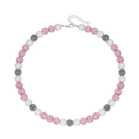 Hip Hop Beads Ball Chain Necklace Bracelets Zircon Mens Jewelry Women V4H2