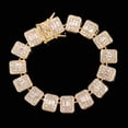 thumbnail image 1 of Hip Hop Bling Luxury Baguette Crystal Tennis Chain Necklace For Women 13mm Iced Out Cuban Link Choker Necklace Party Jewelry   Gift QY, 1 of 7