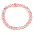 thumbnail image 1 of Hip Hop Bling Necklace (20mm, Rose Gold), 1 of 4