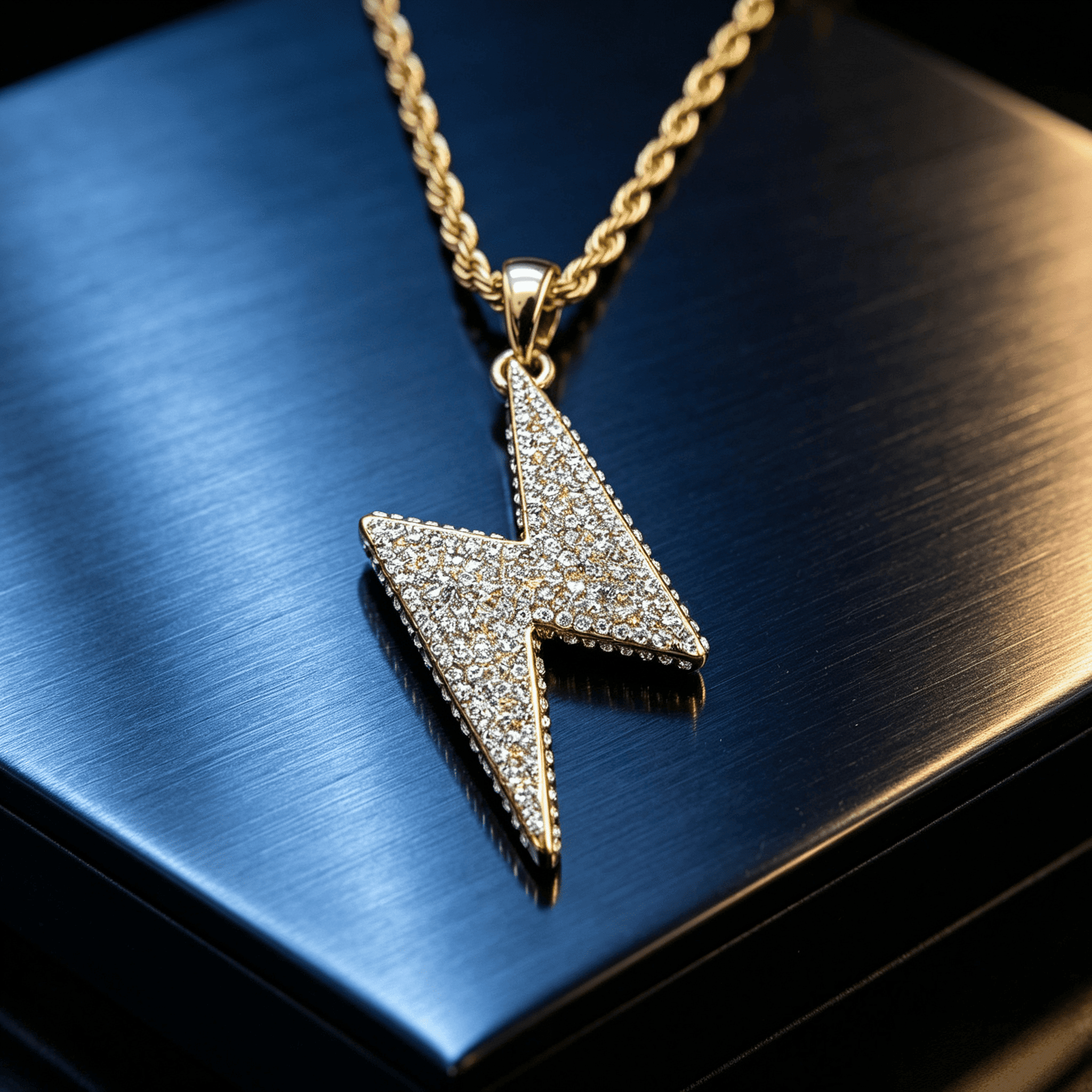 Lightning Bolt Necklace Collection in Gold and Silver