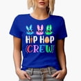 thumbnail image 1 of Hip Hop Crew with Bunnies, Easter Day, Royal Blue T-Shirt, 3XL, 1 of 5