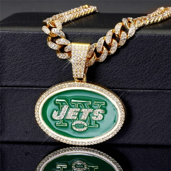 Hip Hop Cuban Chains letters JTTES Pendant Necklace With 15mm Miami Cuban Chain Iced Out Bling HipHop Necklaces Fashion Jewelry