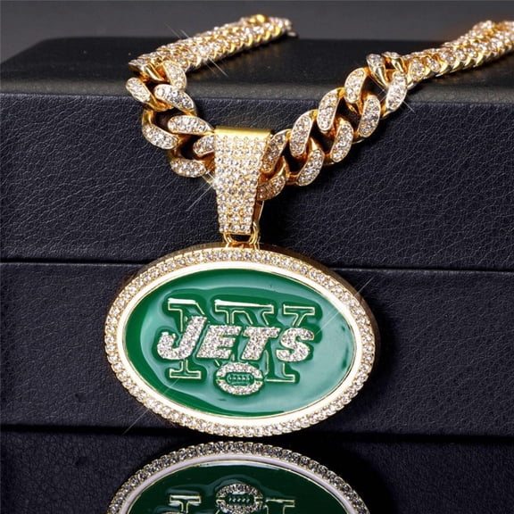 Hip Hop Cuban Chains letters JTTES Pendant Necklace With 15mm Miami Cuban Chain Iced Out Bling HipHop Necklaces Fashion Jewelry