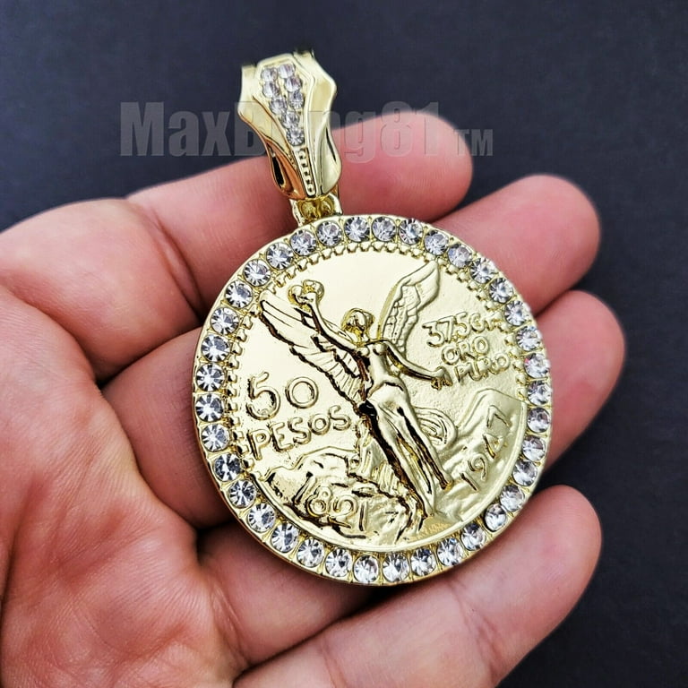 Silver centenario pendant deals