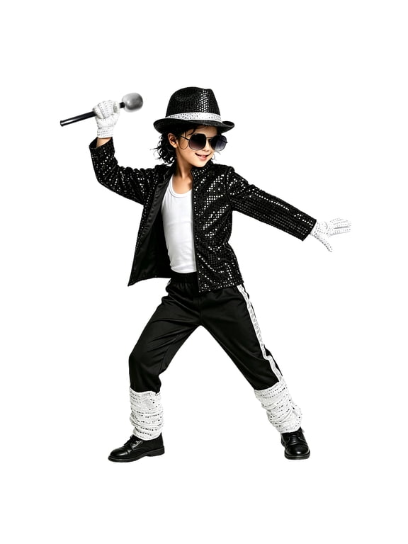 Hip Hop Dance Outfits for Boys Dance Star 𝐂ostume Uniform 80s 90s Full Set Outfit