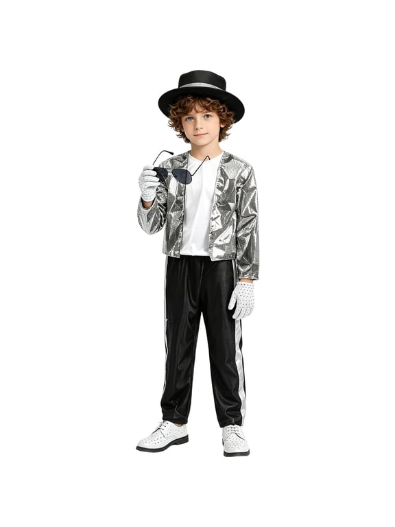 Hip Hop Dance Outfits for Boys Kids 80s 90s Pop Star ๐ostume, Dance Party Outfit
