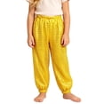 thumbnail image 1 of Hip Hop Dance Pants for Kids Sequin Sparkly Loose Fit Streetwear Trousers Perfect for Performances and Casual Gold 3-4Years, 1 of 5