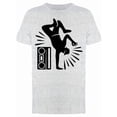 thumbnail image 1 of Hip Hop Dancer Cassette T-Shirt Men -Image by Shutterstock, Male Medium, 1 of 2