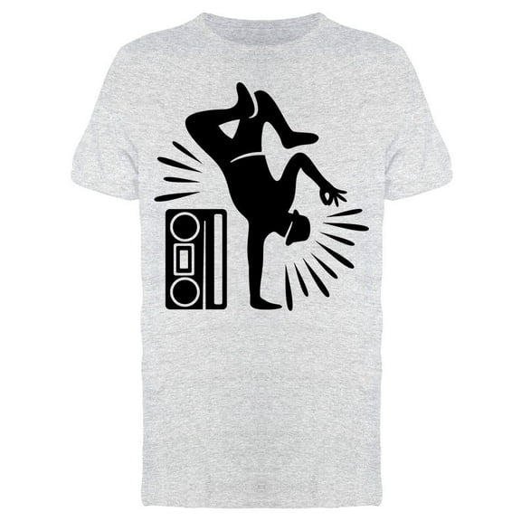 Hip Hop Dancer Cassette T-Shirt Men -Image by Shutterstock, Male x-Large