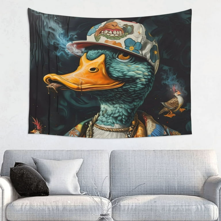 Hip Hop Duck Tapestry for Bedroom Wall Tapestry Tapestry Aesthetic Wall Hanging Backdrop for Living Room Dorm Decor 37 29 inche Walmart