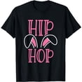 thumbnail image 1 of Hip Hop Easter Bunny Graphic Art Print Bunny Ears T-Shirt, 1 of 5