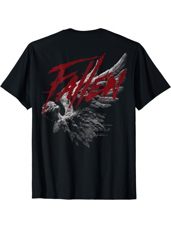 Hip Hop Edgy Urban Y2K Back Streetwear Angel Unique T-Shirt