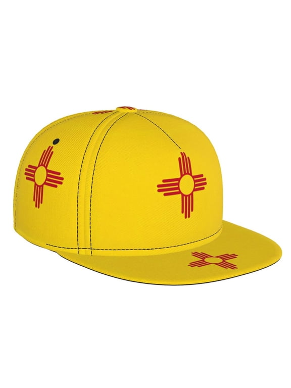Hip Hop Flat-Brimmed Hat New-Mexico Rock Cap Snapback Hat for Men Women