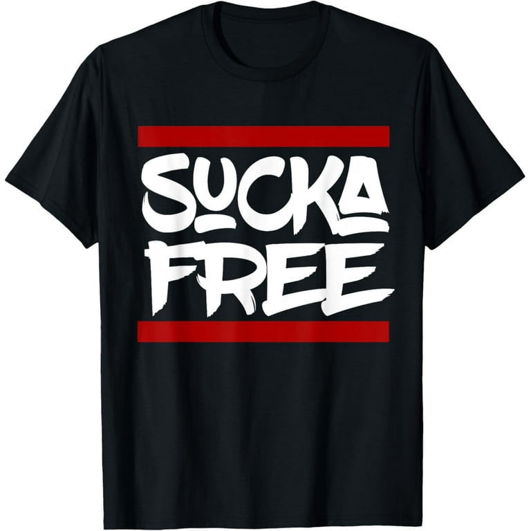 Hip Hop Fresh Sucka Free T-Shirt Old School Slang Hip Hop Fresh Sucka Free T-Shirt Old School Slang