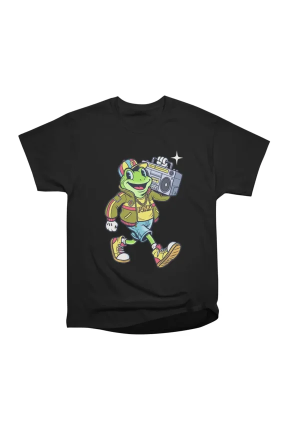 Hip Hop Funky Frog T-Shirt Tee Gift For Him Merch For Her Apparel For Friend