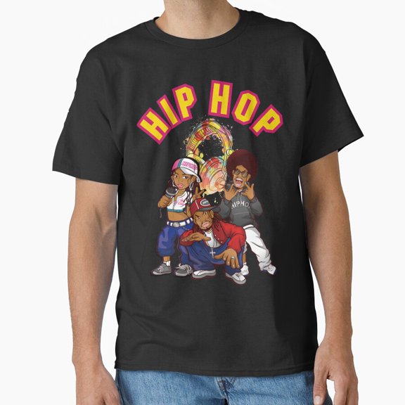 Hip Hop Gang Urban Street Wear Graffiti Text Group Variant B Pattern T-Shirt
