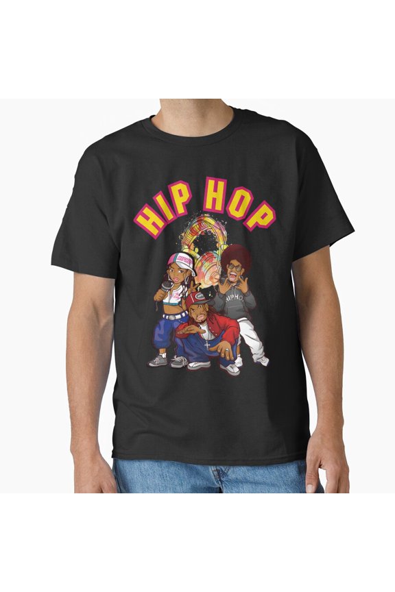 Hip Hop Gang Urban Street Wear Graffiti Text Group Variant B Pattern T-Shirt