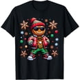thumbnail image 1 of Hip Hop Gingerbread Man X-Mas Mens Boys T-Shirt Tshirt All Size S-5XL, 1 of 5