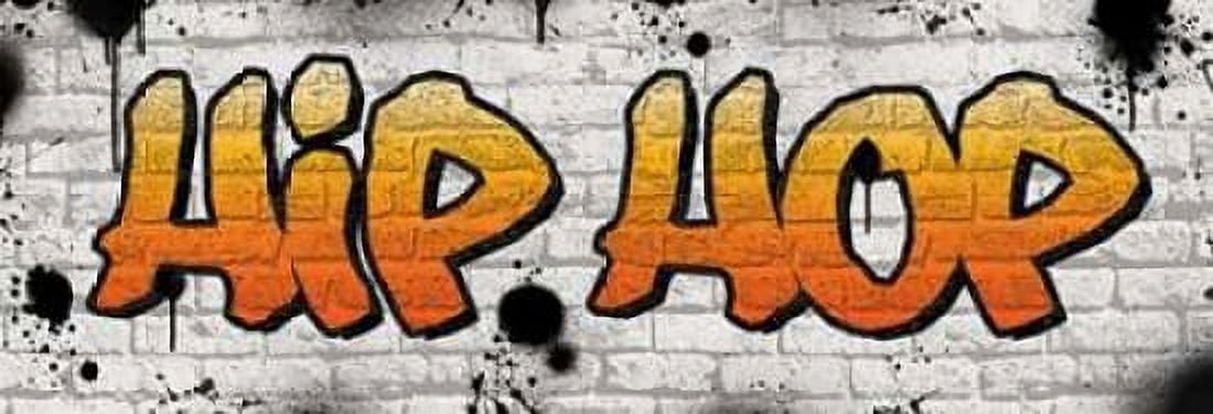 Hip Hop Graffiti Canvas Art - N Harbick (12 x 36)
