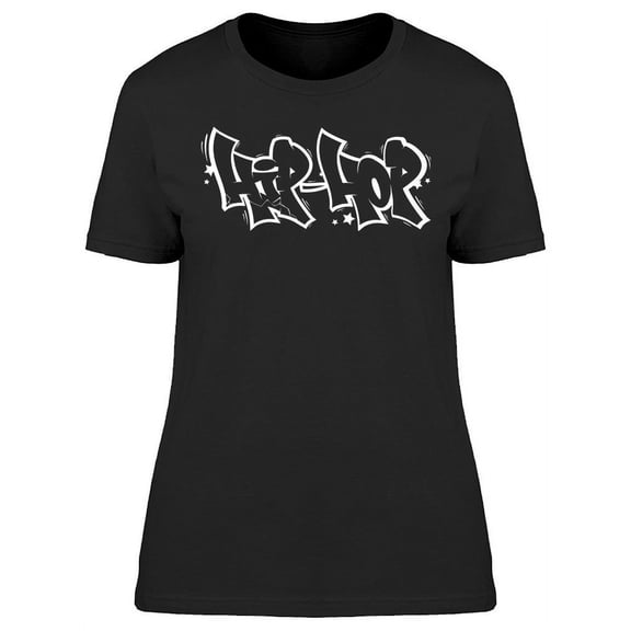 Hip Hop Graffiti Style  T-Shirt Women -Image by Shutterstock, Female XX-Large