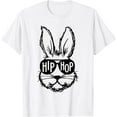 thumbnail image 1 of Hip Hop Happy Easter Bunny Sunglasses Rabbit Eggs Hunting T-Shirt, 1 of 3
