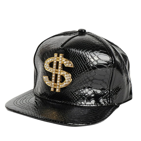 ZQUUVOU Hip Hop Hat Flat-Brimmed Hat Rock Cap Unisex Outdoor Knitted Warm Protection Cap Black