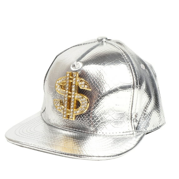 ZQUUVOU Hip Hop Hat Flat-Brimmed Hat Rock Cap Unisex Outdoor Knitted Warm Protection Cap Silver