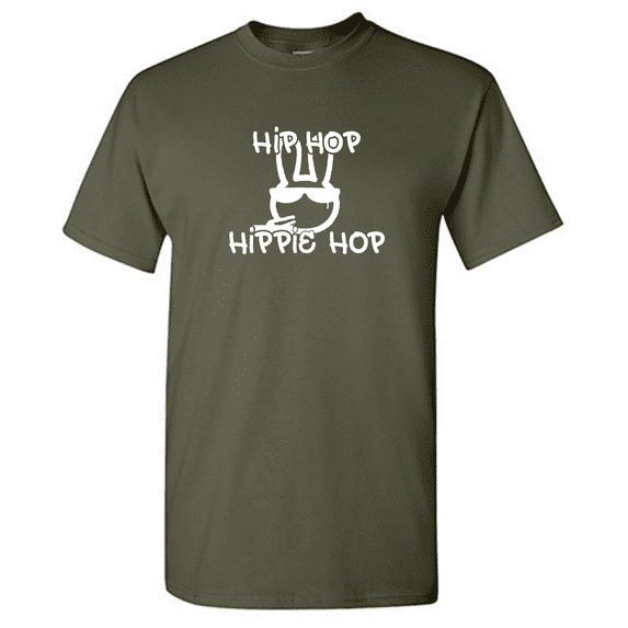 Hip Hop Hippie Hop Sarcastic Humor Graphic Novelty Funny T Shirt