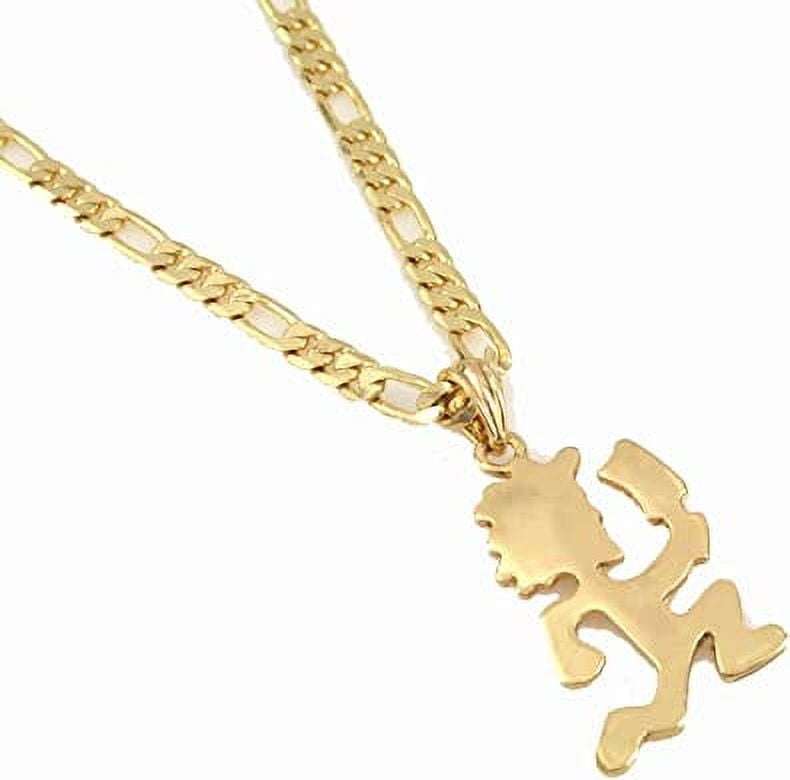 GNAYYHZ173 Juggalo Hatchet Man Pendant Necklace - 2" Stainless Steel ICP Jewelry, 24" Chain